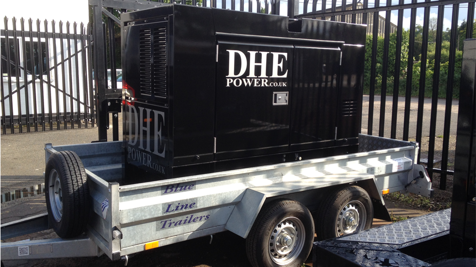 Manchester Stage Hire 60KVA Ultra Silent Road Towable Diesel Generator